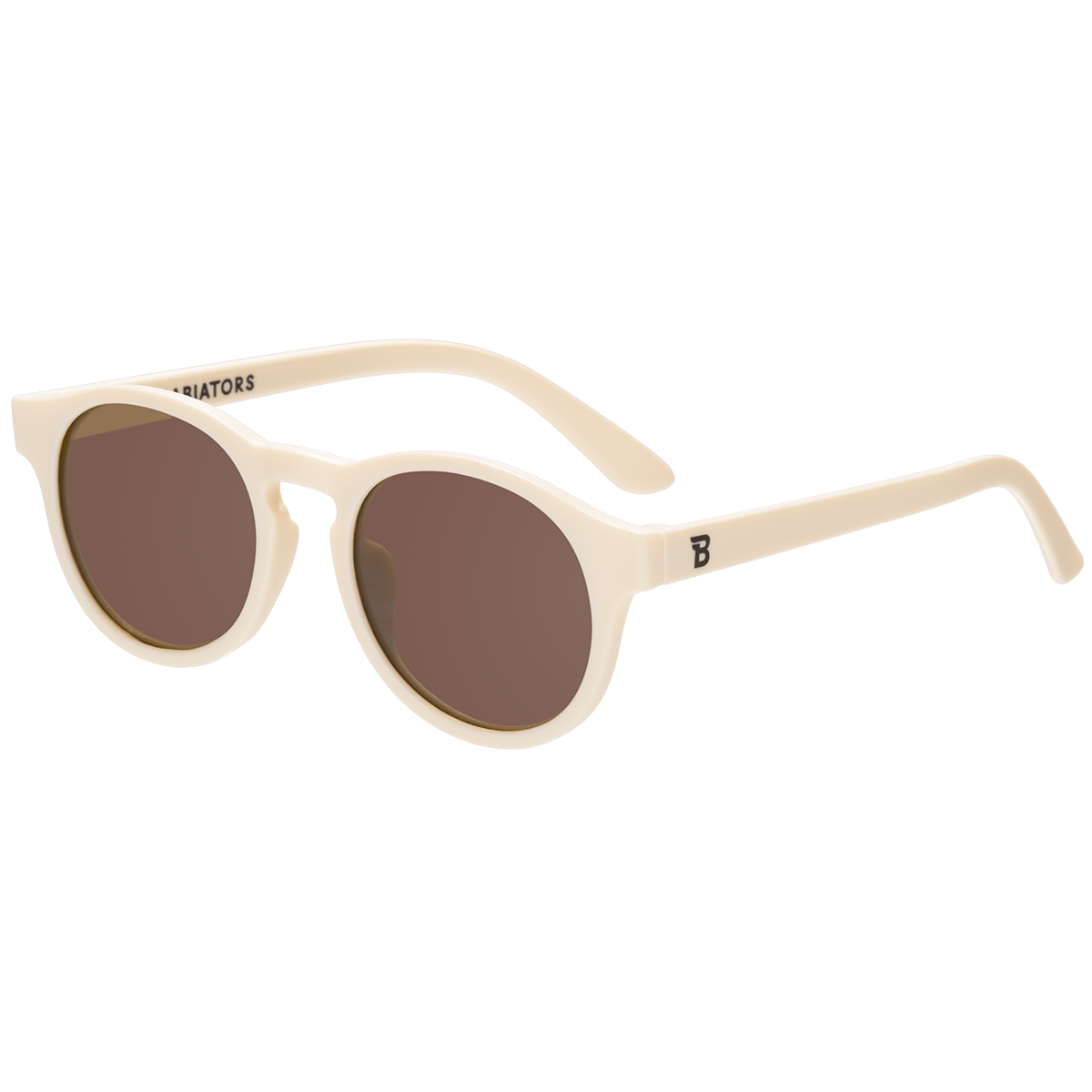 Baby & Kids Sweet Cream Keyhole Sunglasses with Amber Lens: Ages 6+