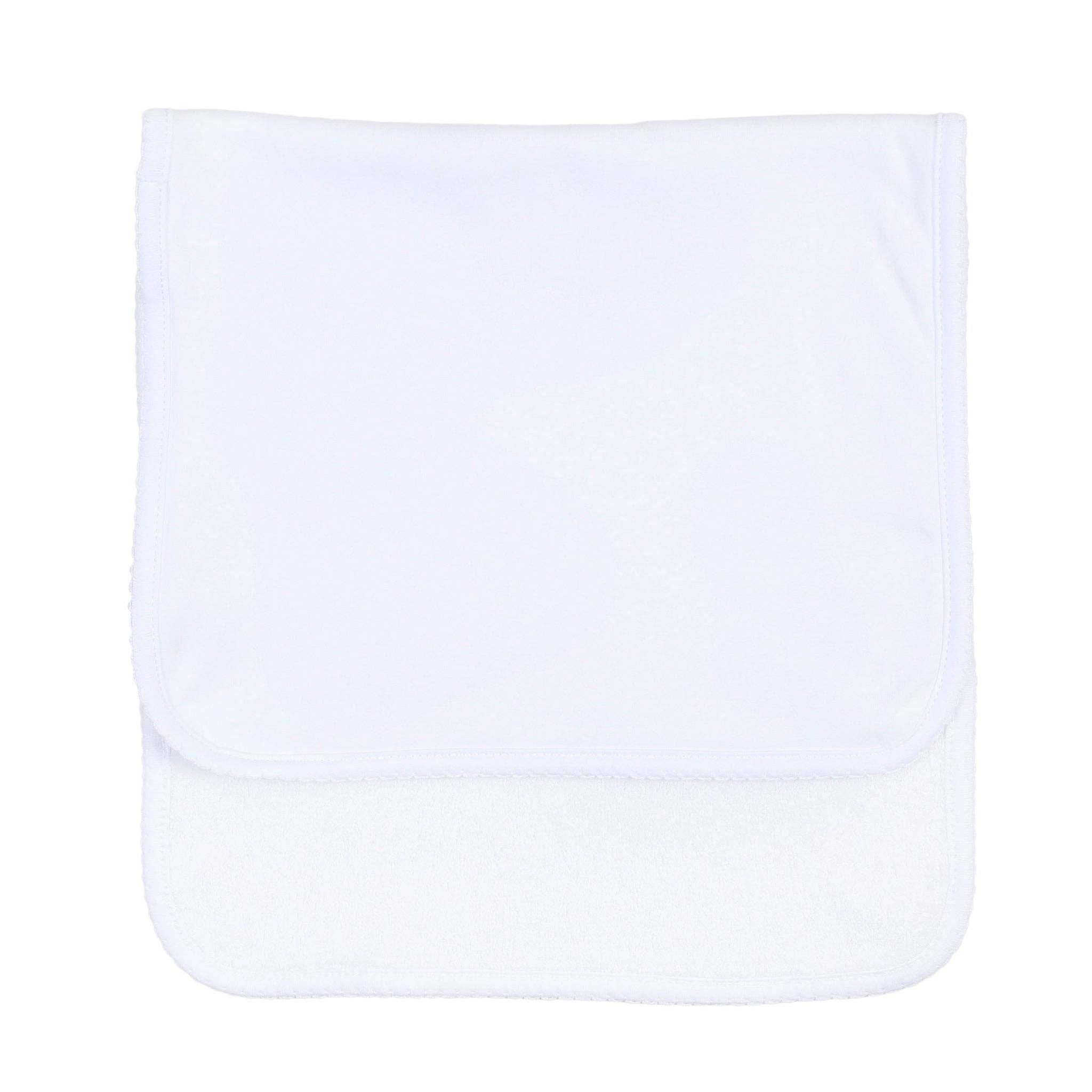 One Size Essentials White Trim Burp Cloth