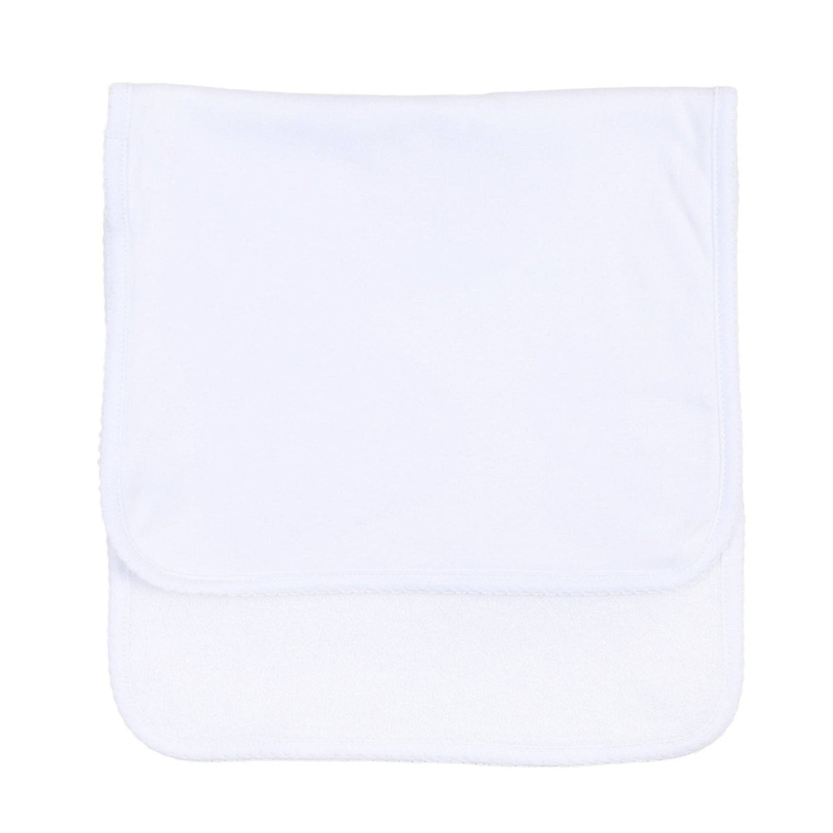 One Size Essentials White Trim Burp Cloth