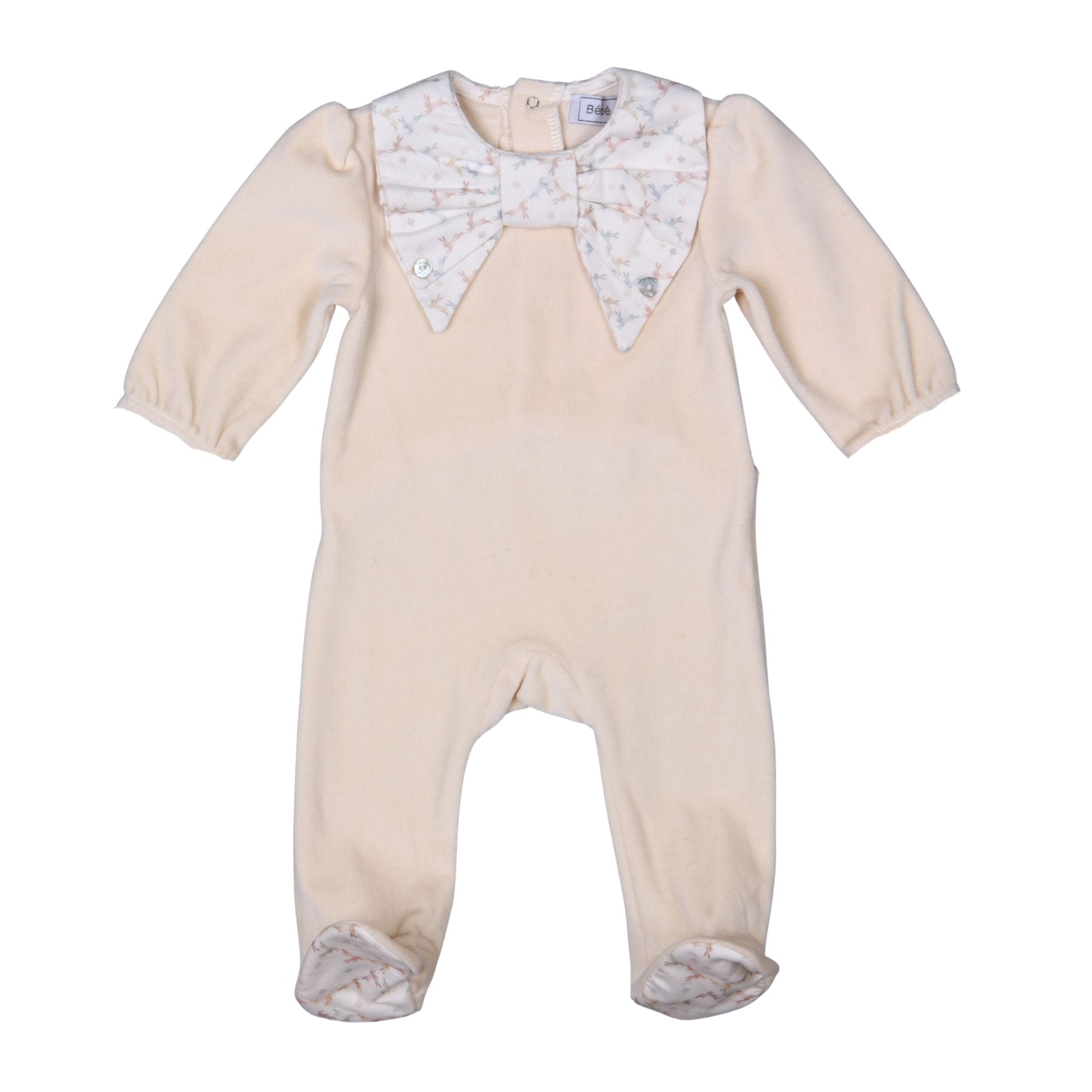 Baby Girl Beige Footie
