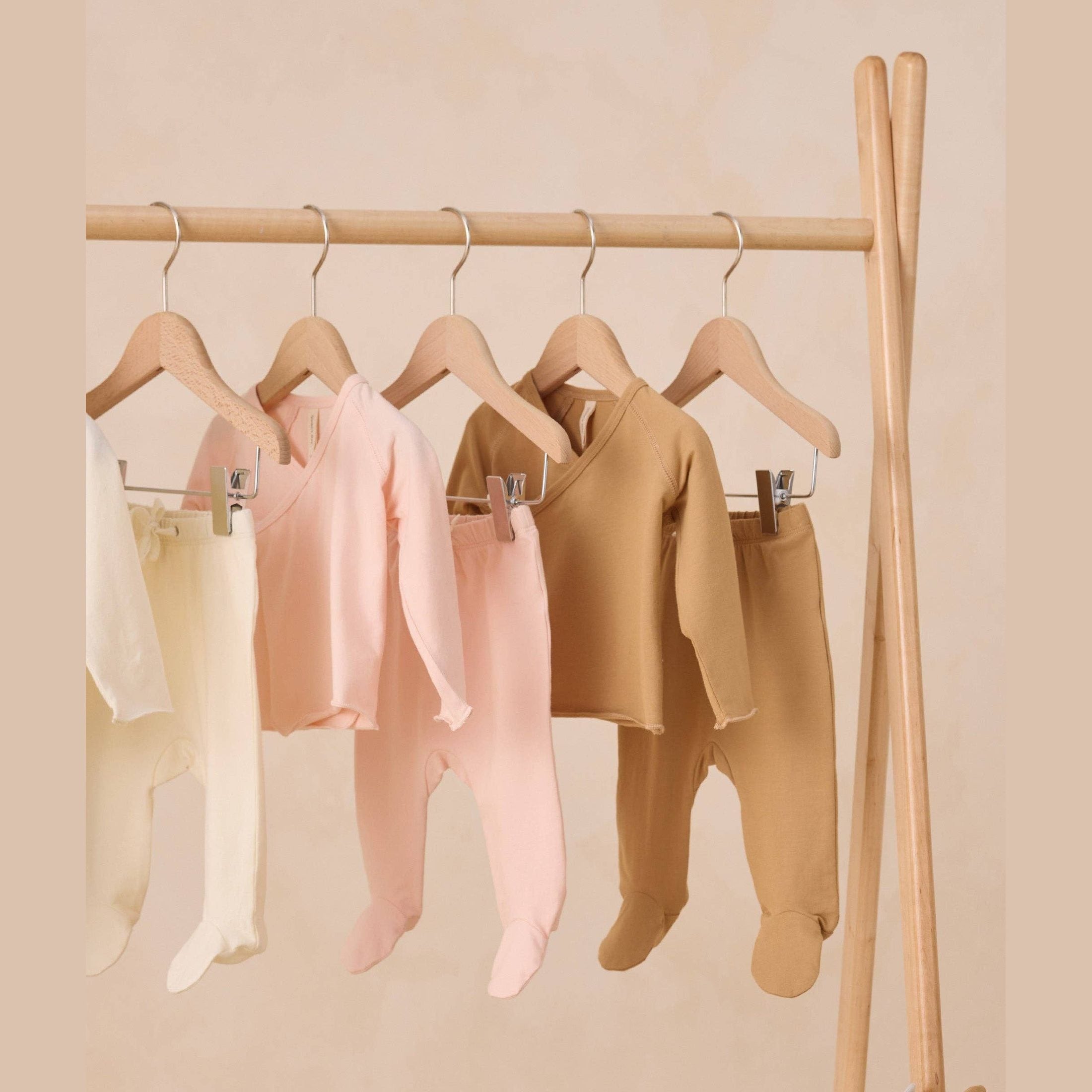 Baby Soft Ribbed Kimono & Footed Pant Set Petal