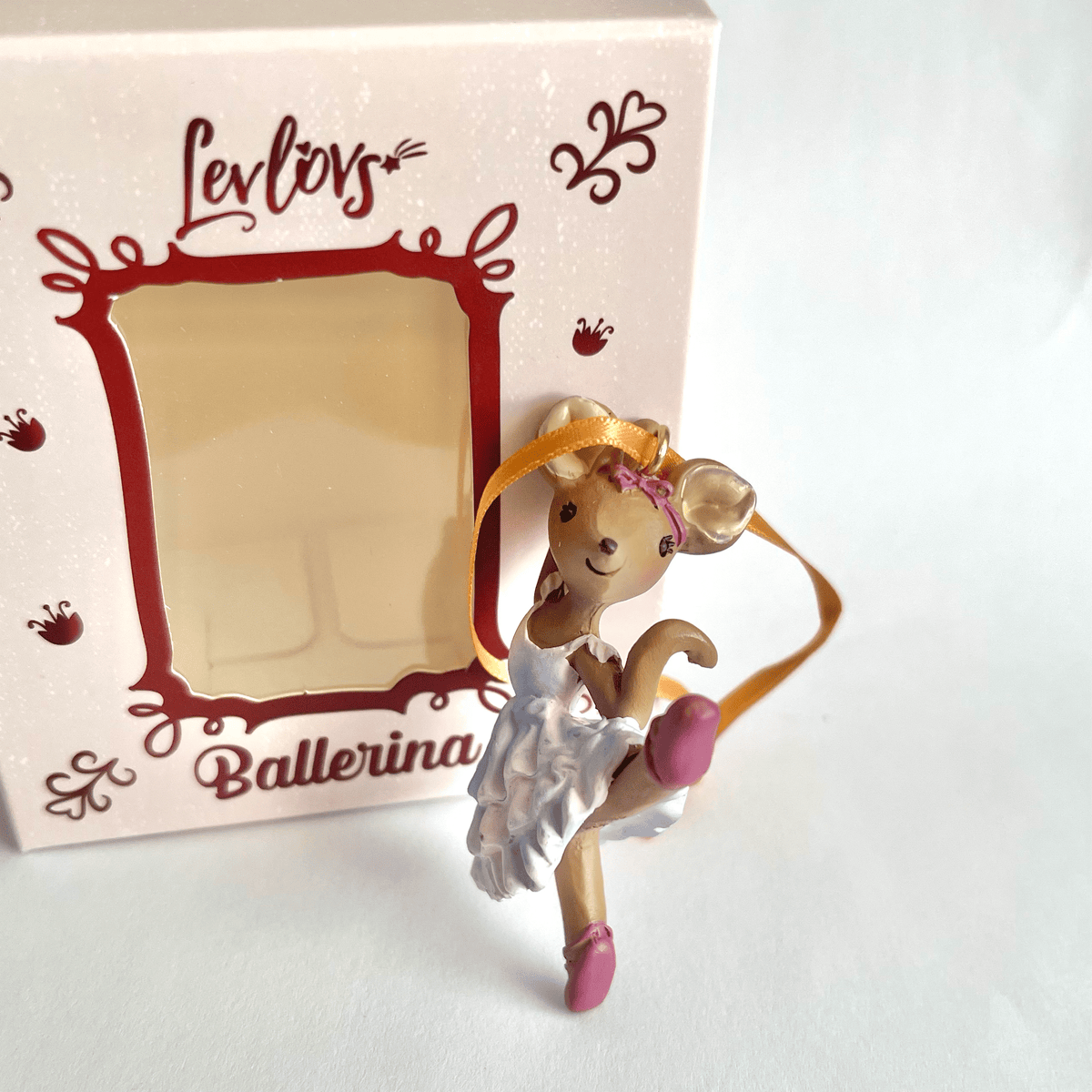 Ballerina Mouse Christmas Ornament
