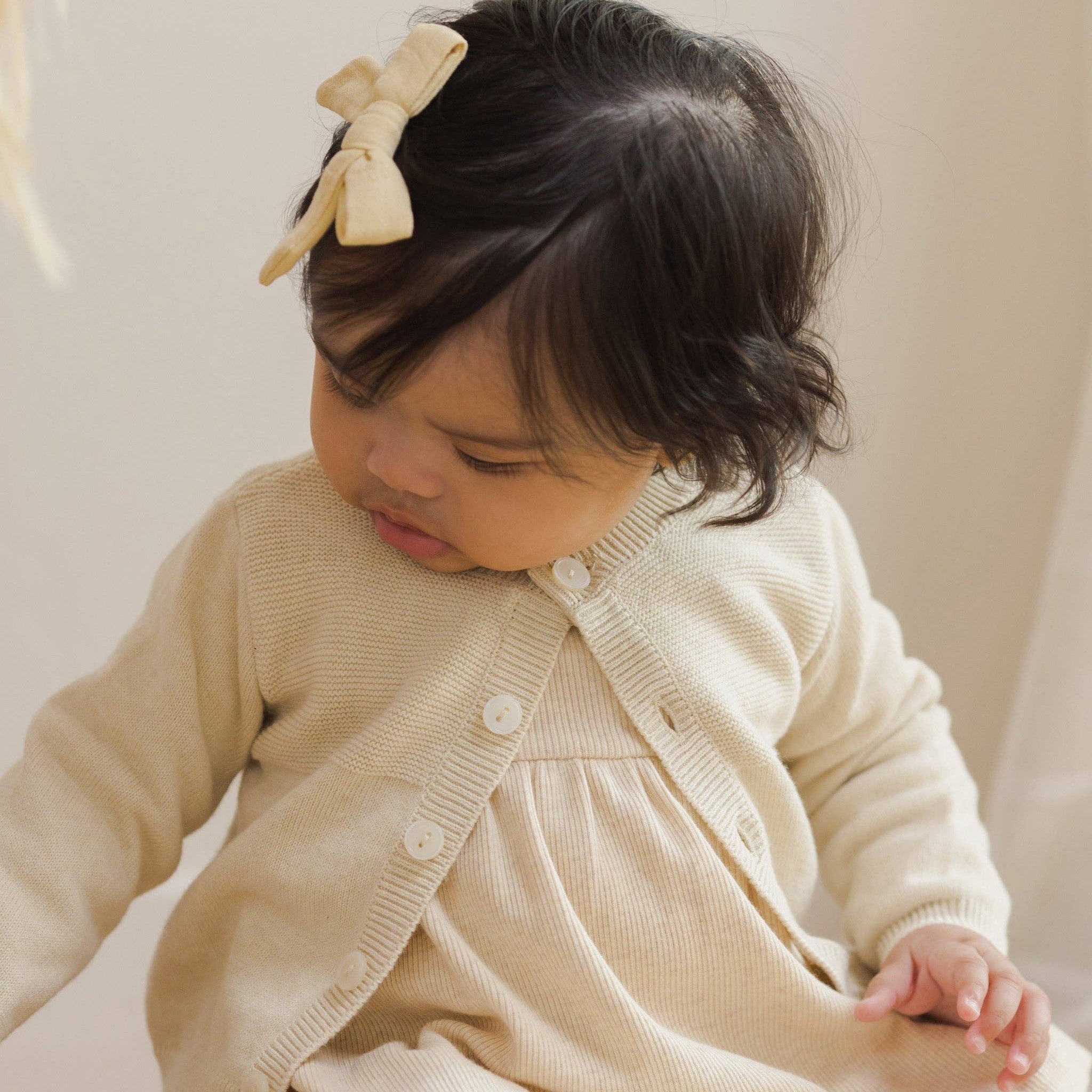 Baby 2-Piece Cream Fine-Knit Set