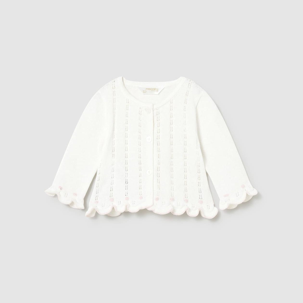 Baby Girl 3-Piece Pink Knit Cardigan Set