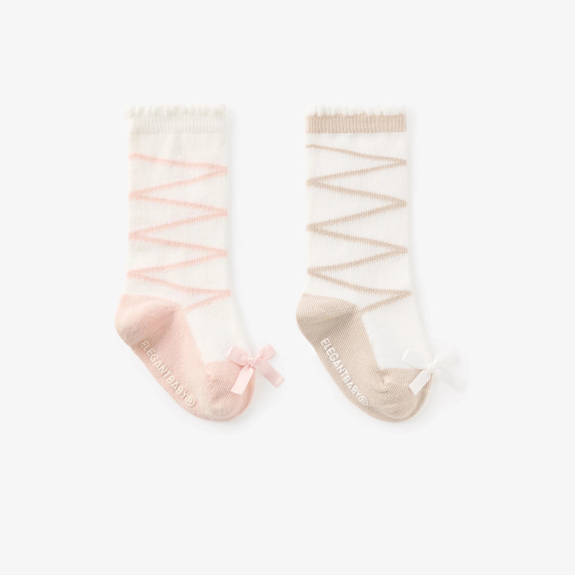 2 Pack Ballet Baby Knee Socks