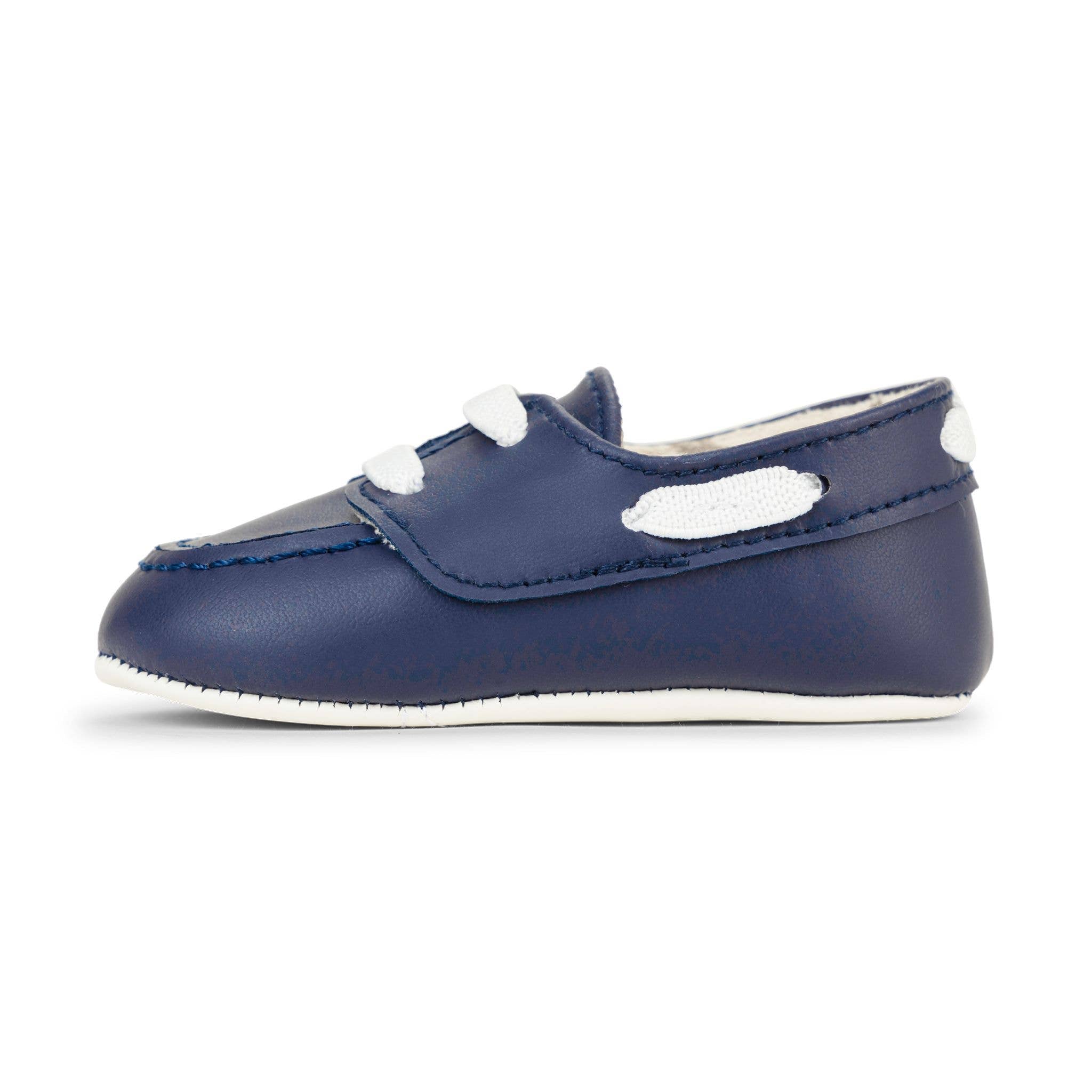 Eco Steps Sailor Blue Baby Boat Shoes
