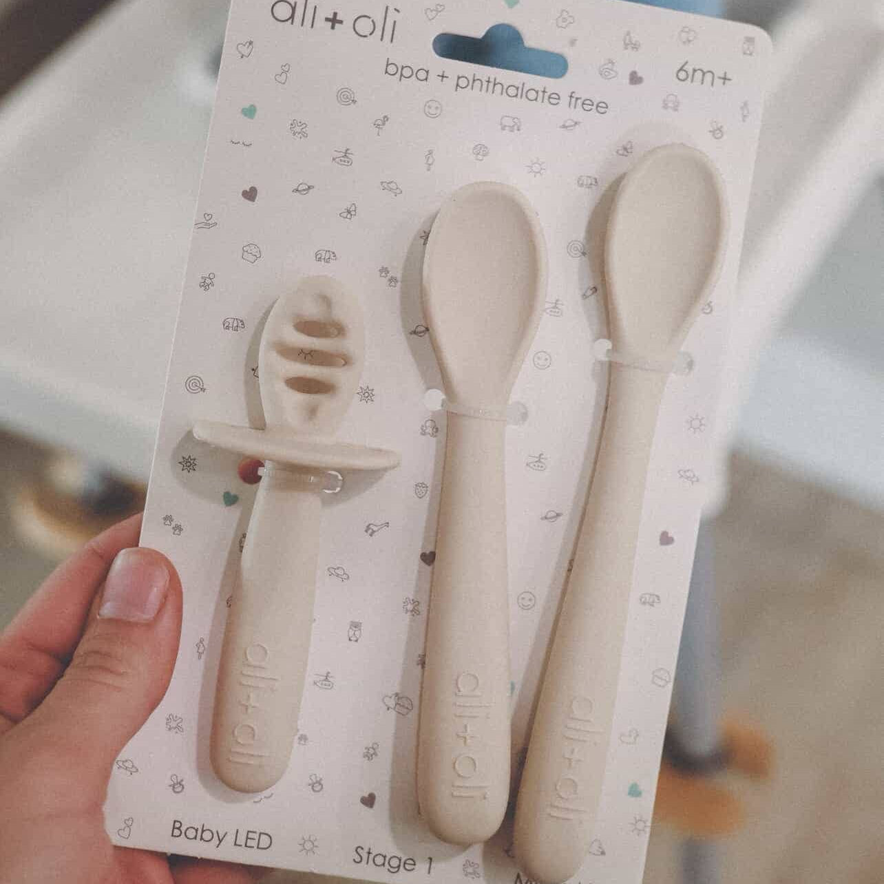 Coco Ali+Oli 3-Piece Multi-Stage Baby Spoon Set for 6m+