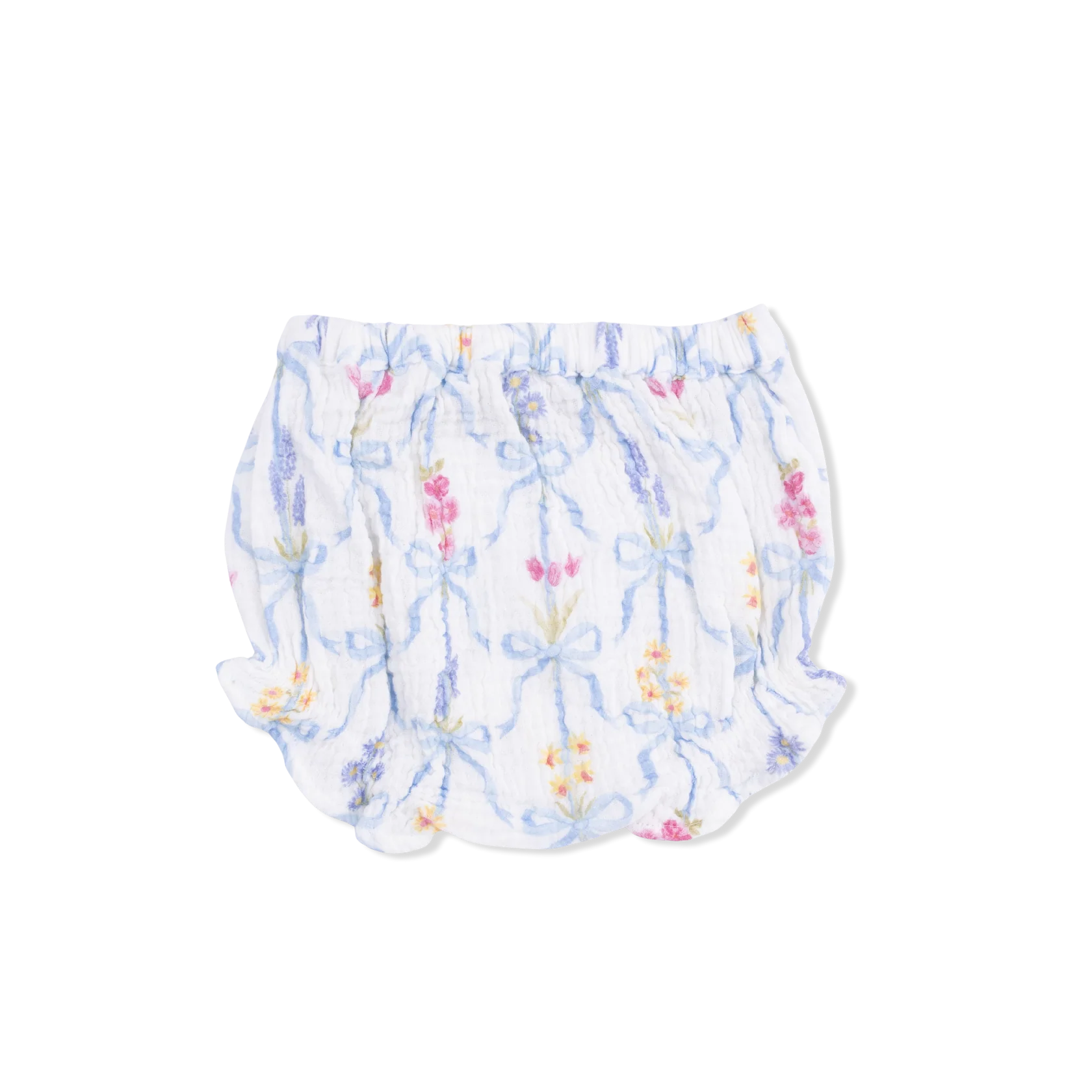 Ribbon Bouquets Baby Girls Ruffle Back Top and Bloomer Set