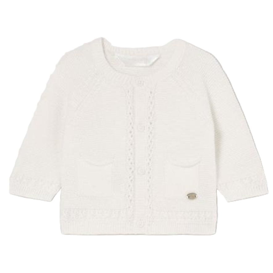 Knit Round Neck Cardigan