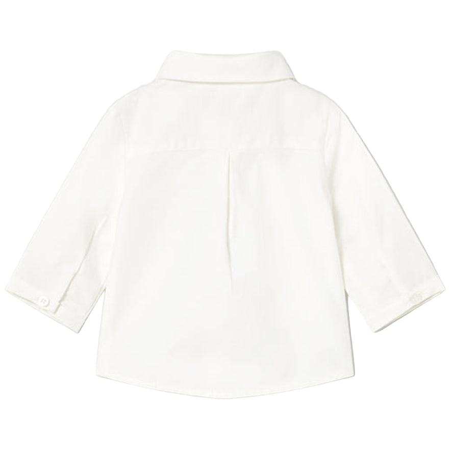 Classic Long-Sleeve Shirt with Bow Tie