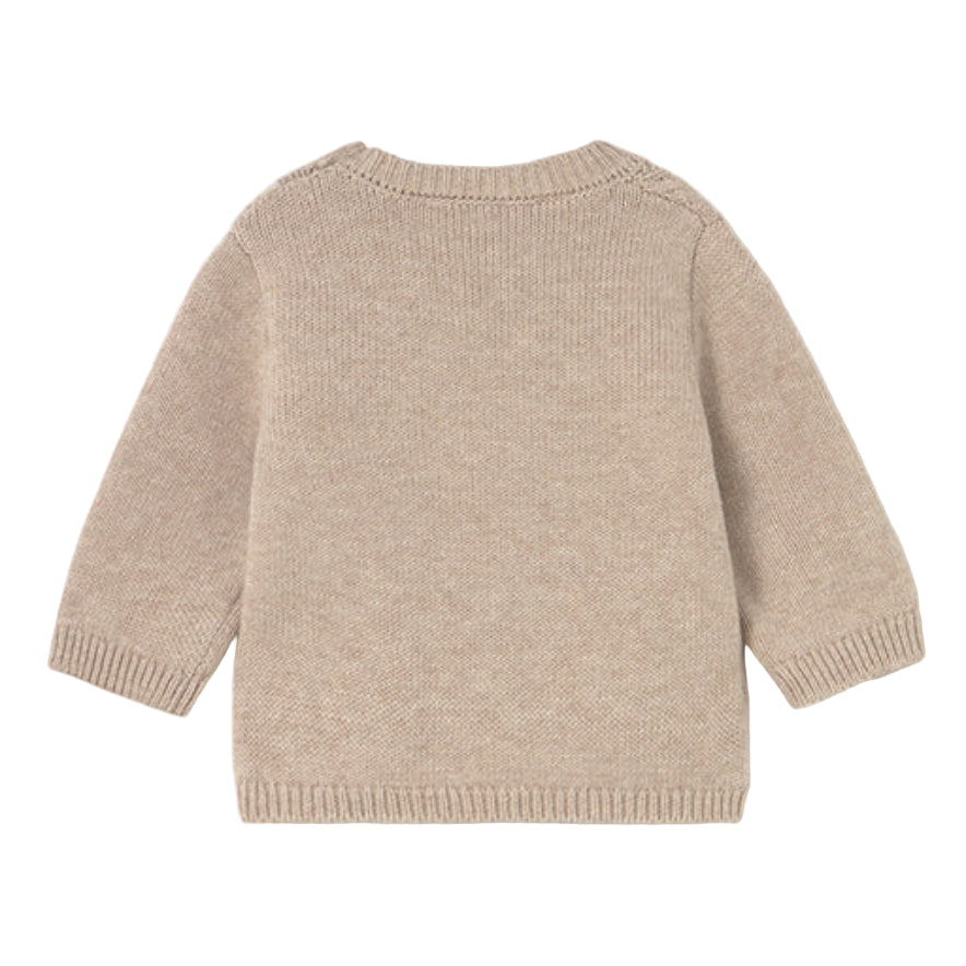 Cotton Wool Knitted Button Shoulder Baby Sweater
