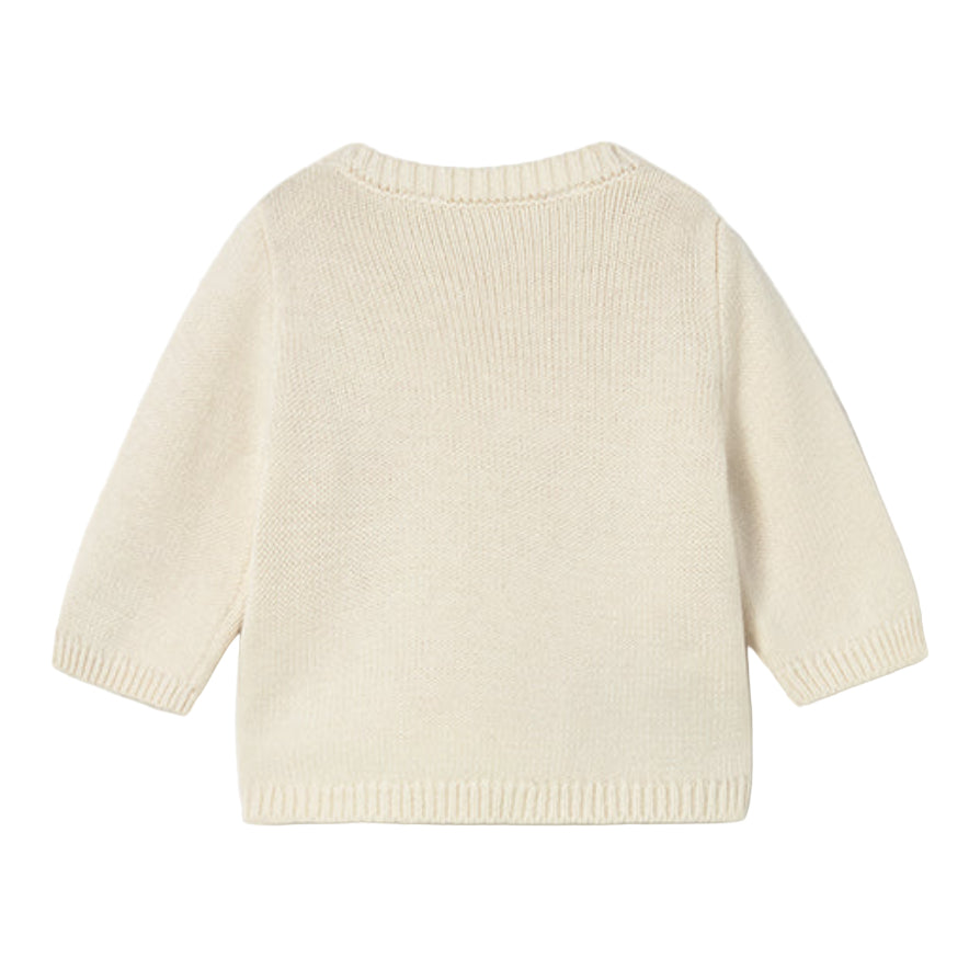 Baby Soft Cream Cotton Wool Knit Sweater
