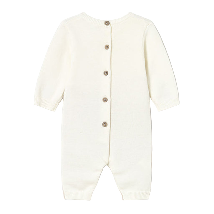 Baby Boy Tricot Knit Romper – Soft Cotton Onesie Outfit