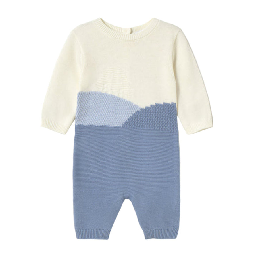 Knit Tricot Romper for Baby Boy – Soft Cotton Onesie