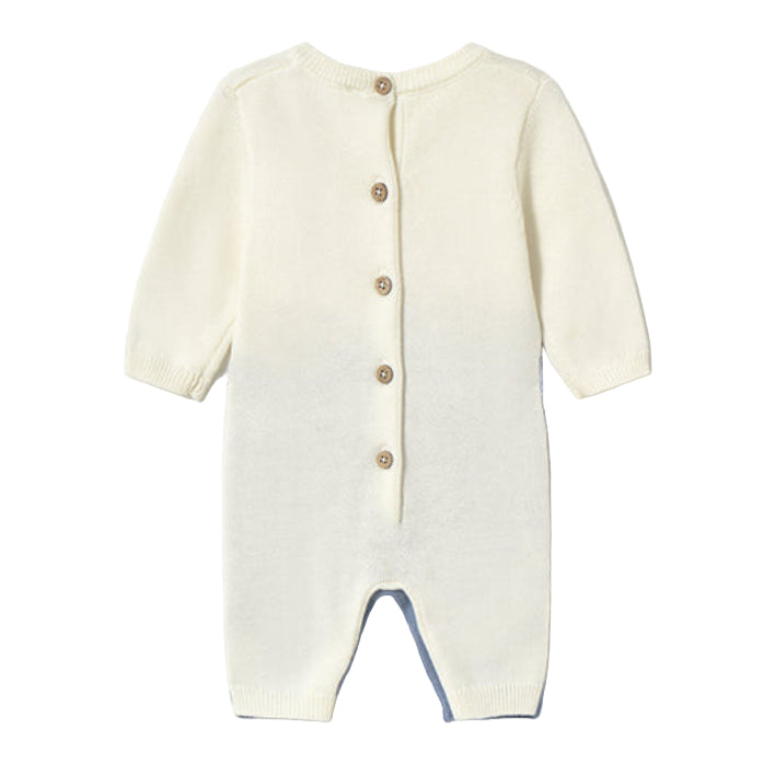Knit Tricot Romper for Baby Boy – Soft Cotton Onesie