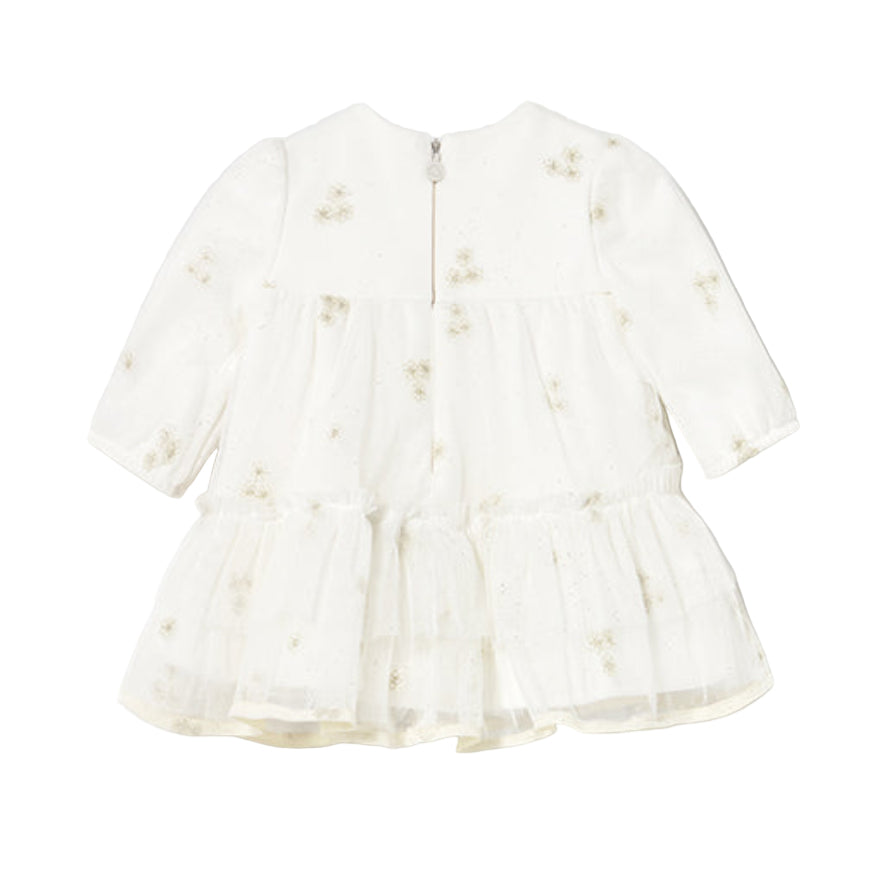 Elegant White Tulle Dress for Baby Girl