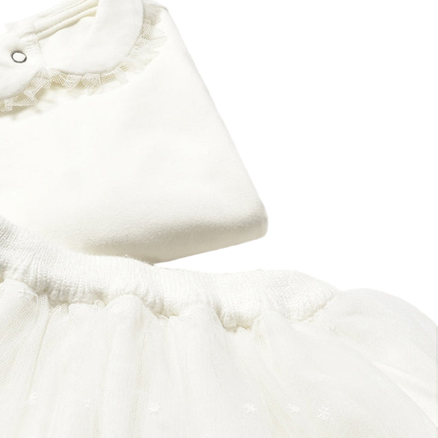 Baby Girl 3-Piece Knit Cardigan, Tulle Skirt & Bodysuit Set