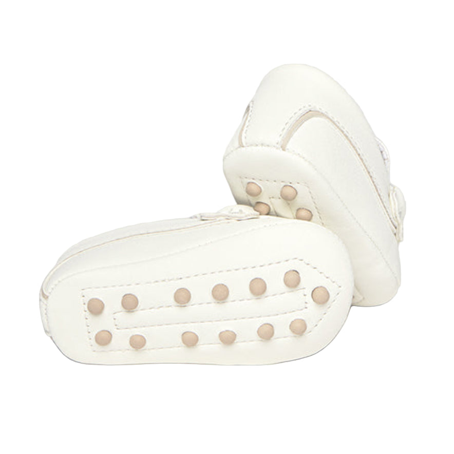Soft White Moccasins Shoes for Baby Boy