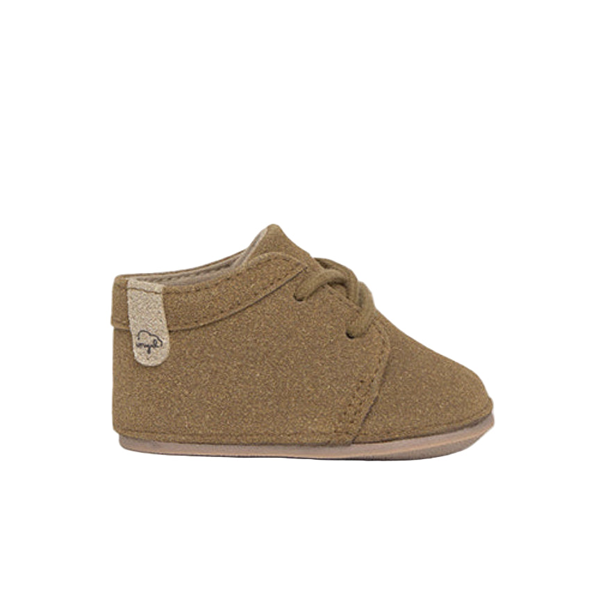 Brown Classic Knitted Lace-Up Boots