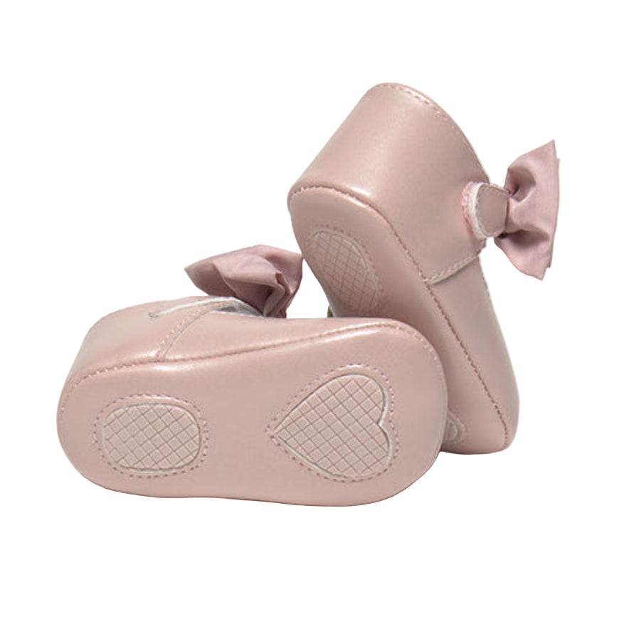 Baby Girl Pink Bow Shoes for Special Occasions