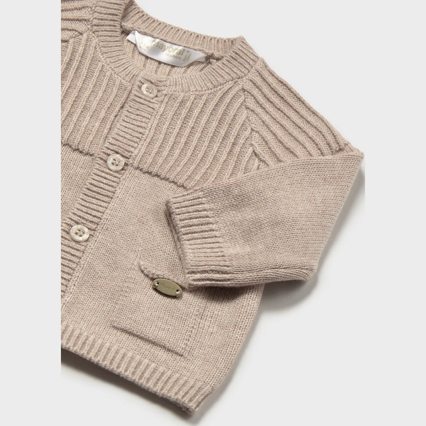 Baby Oat Warm Taupe Ribbed Knit Pullover