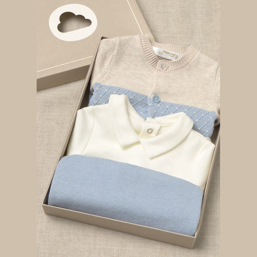 Baby Boys 3-Piece Knit Leg Warmer Set
