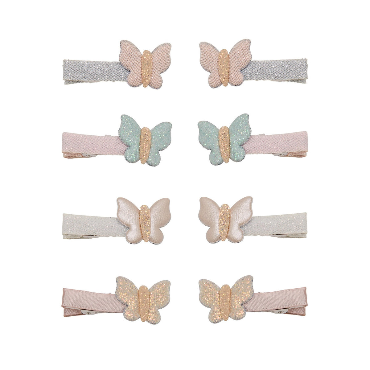 Bella Butterfly Salon Hair Clips – 4-Piece Set