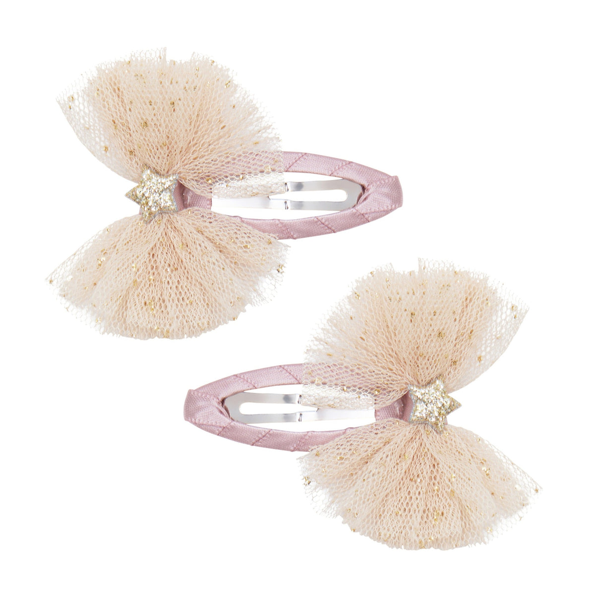 Large Tutu Bow Snap Hair Clips