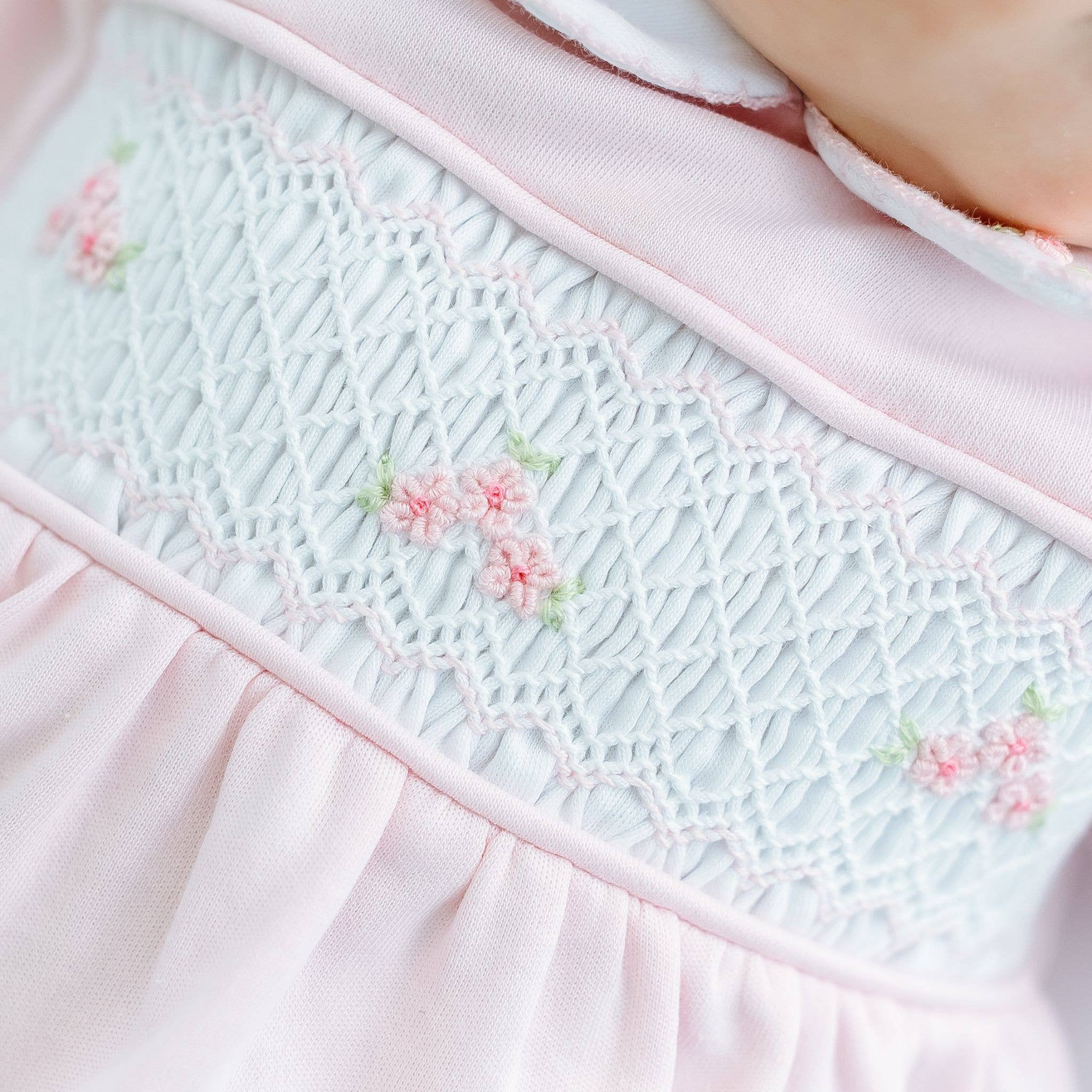 Pink Willow's Classics Smocked Footie