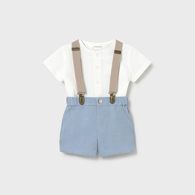 Baby Boy 2-Piece Linen Shorts Set