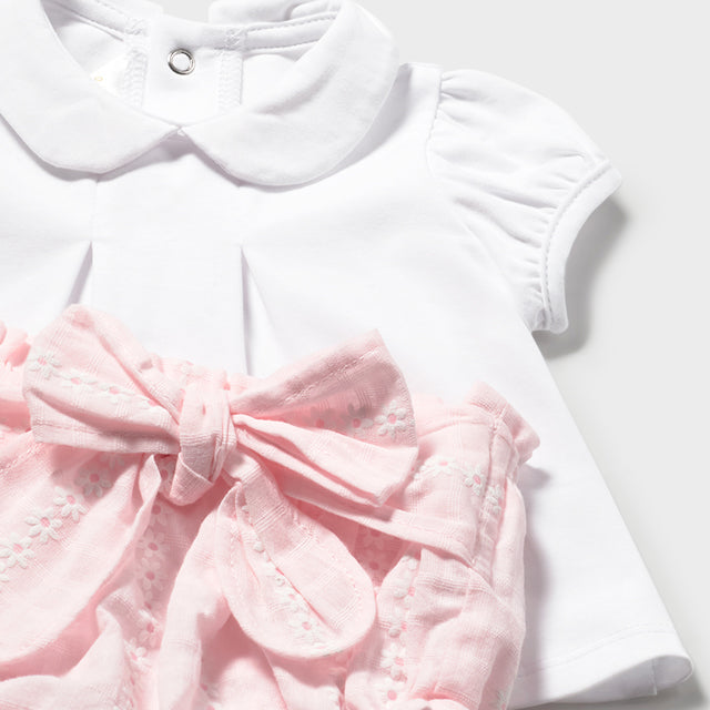 Baby Girl 3-Piece Scalloped Tricot Cardigan Set