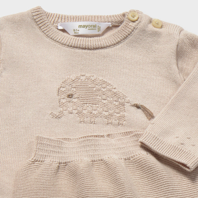 Baby Boy 2-Piece Mole Beige Knit Sweater Set