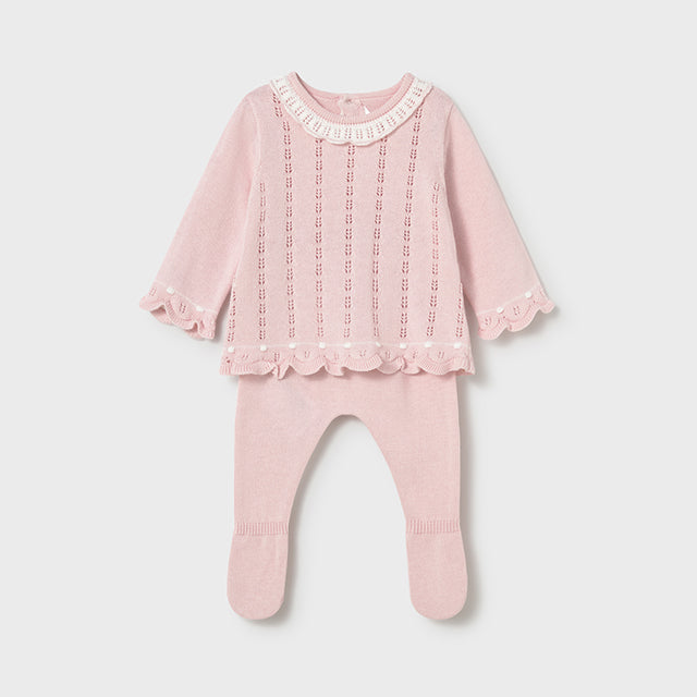 Baby Girl 2-Piece Crystal Knit Sweater Set