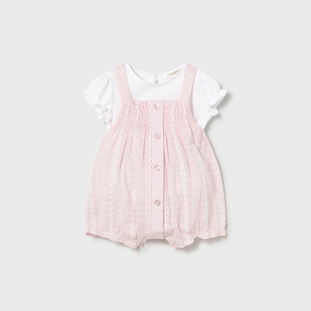 Baby Girl Pink Romper Set