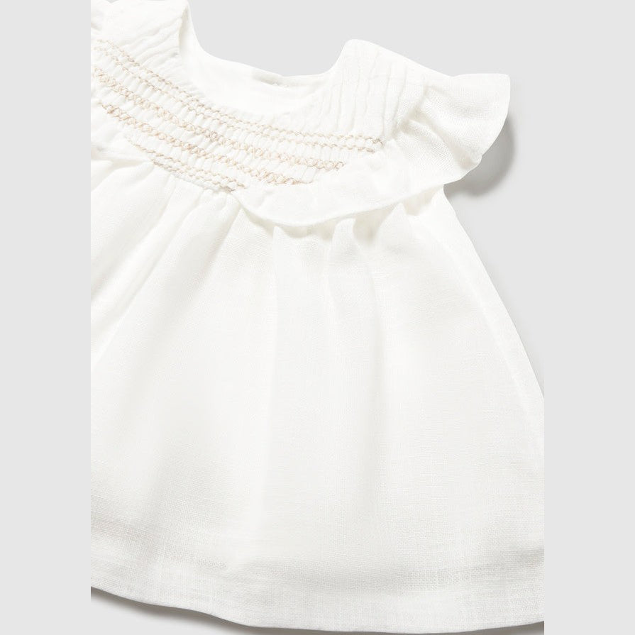 Baby Girl Cream Smocked Dress