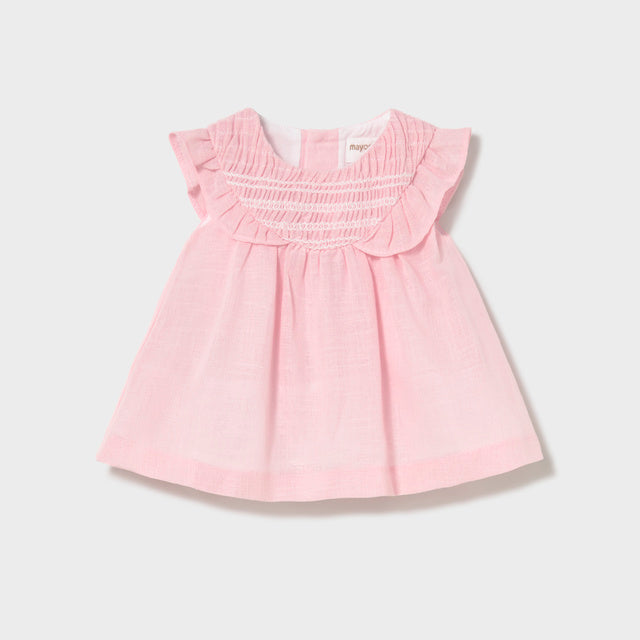 Baby Girl Rose Pink Smocked Dress