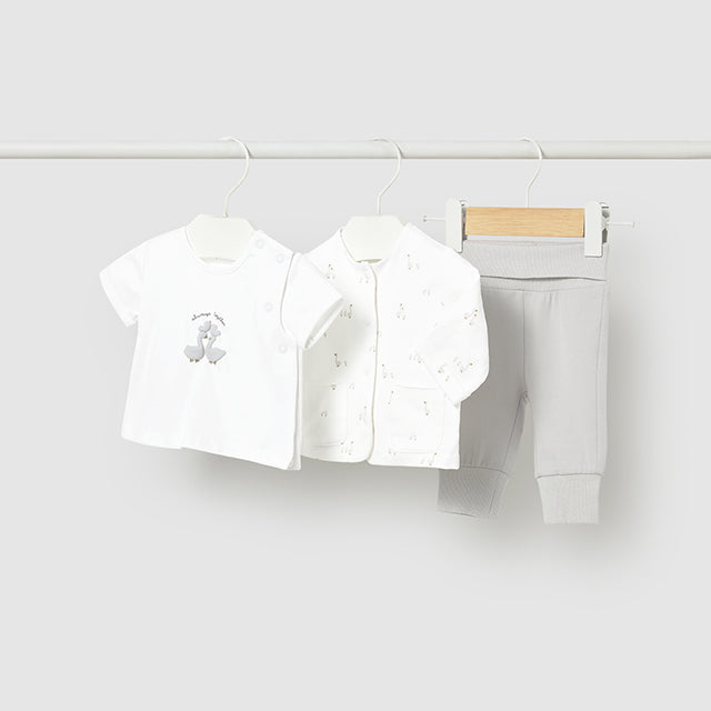 Infant Silver Grey Duck Print Tracksuit