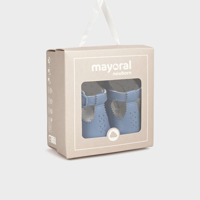Baby Boy Light Blue T-Bar Shoes