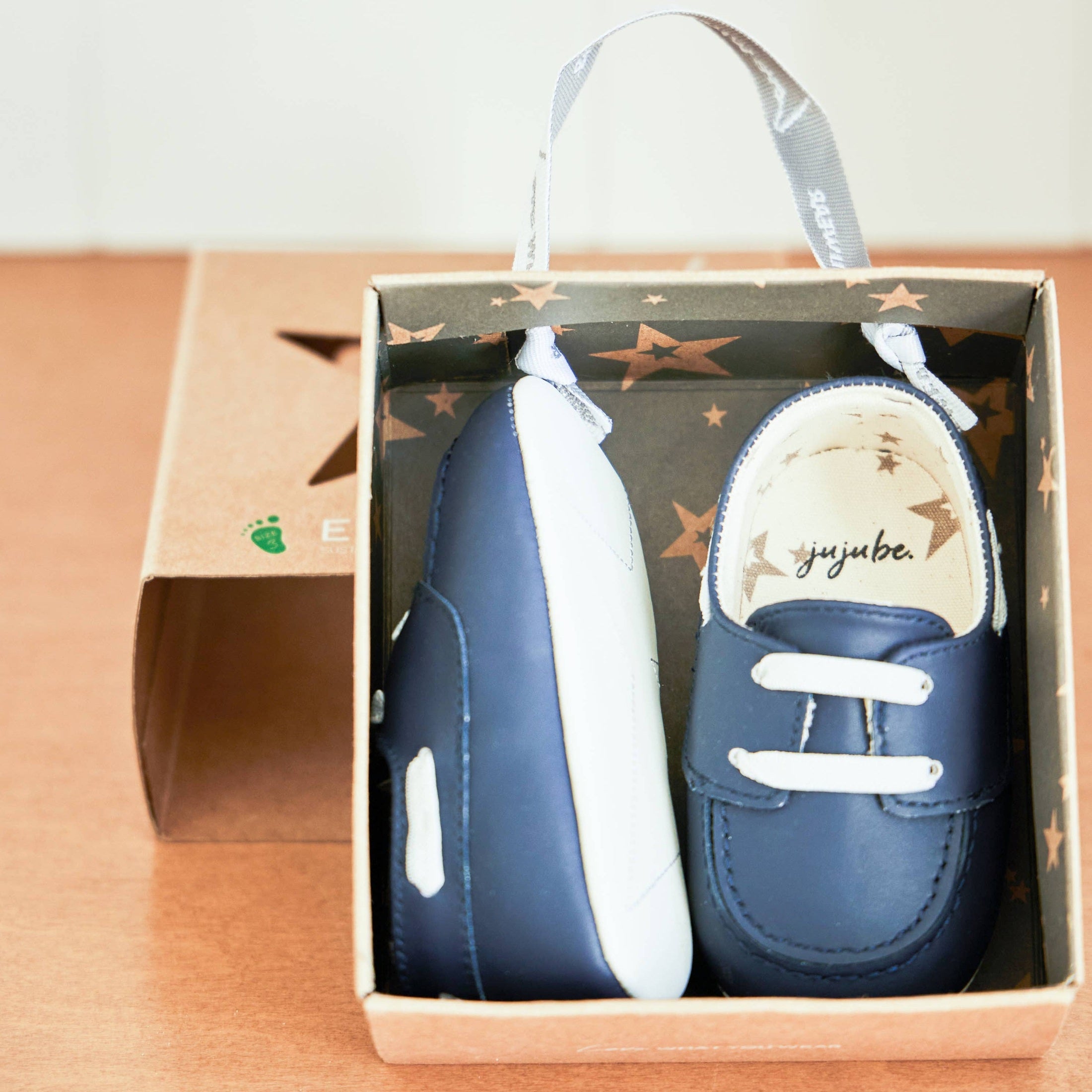 Eco Steps Sailor Blue Baby Boat Shoes
