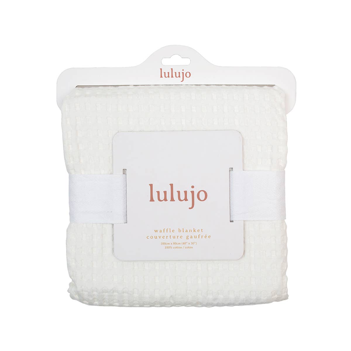 Lulujo Soft Waffle Cotton Baby Blanket
