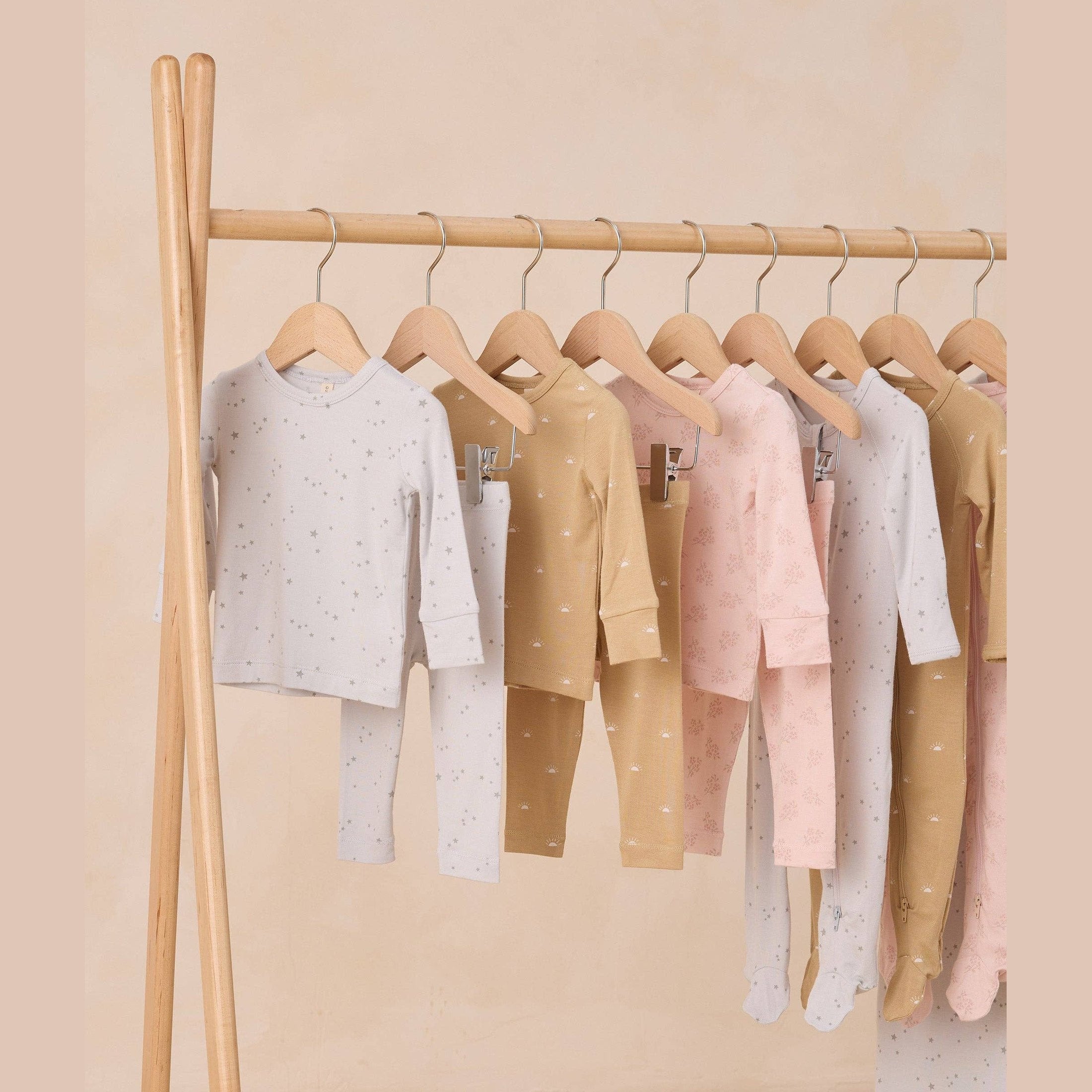 Organic Cotton Baby Zip Footie Fog