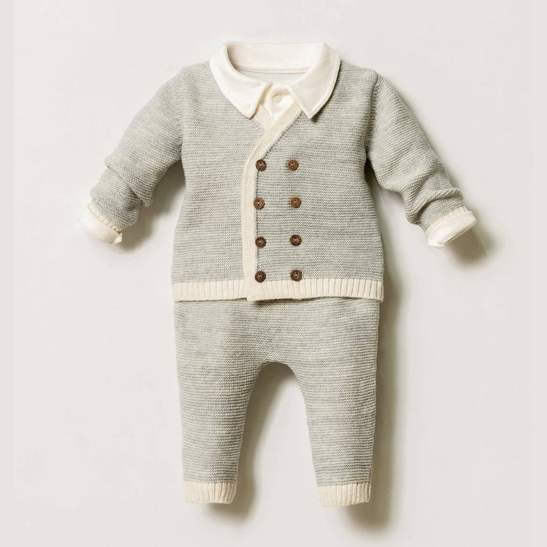 3 Piece Baby Gray Suit