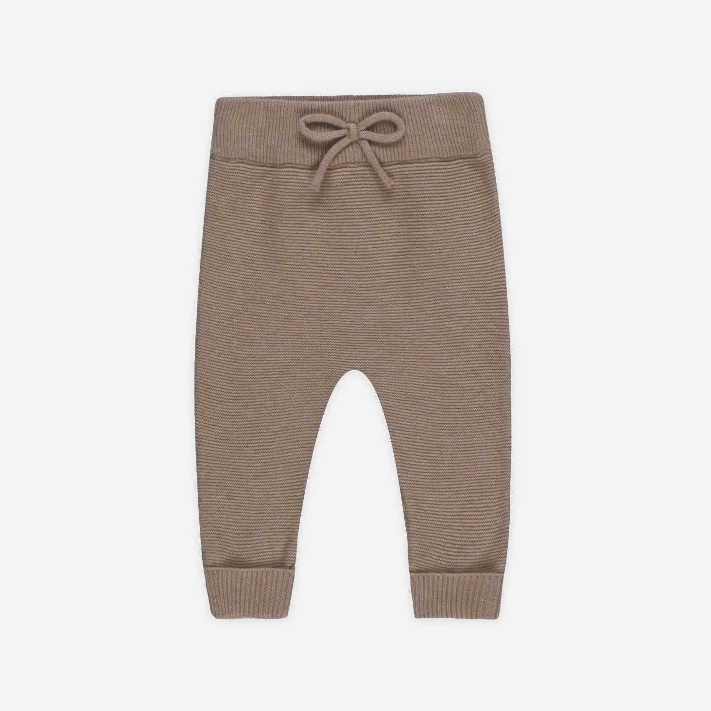 Baby 2-Piece  Brown Fine Knit Sweater and Pant Set