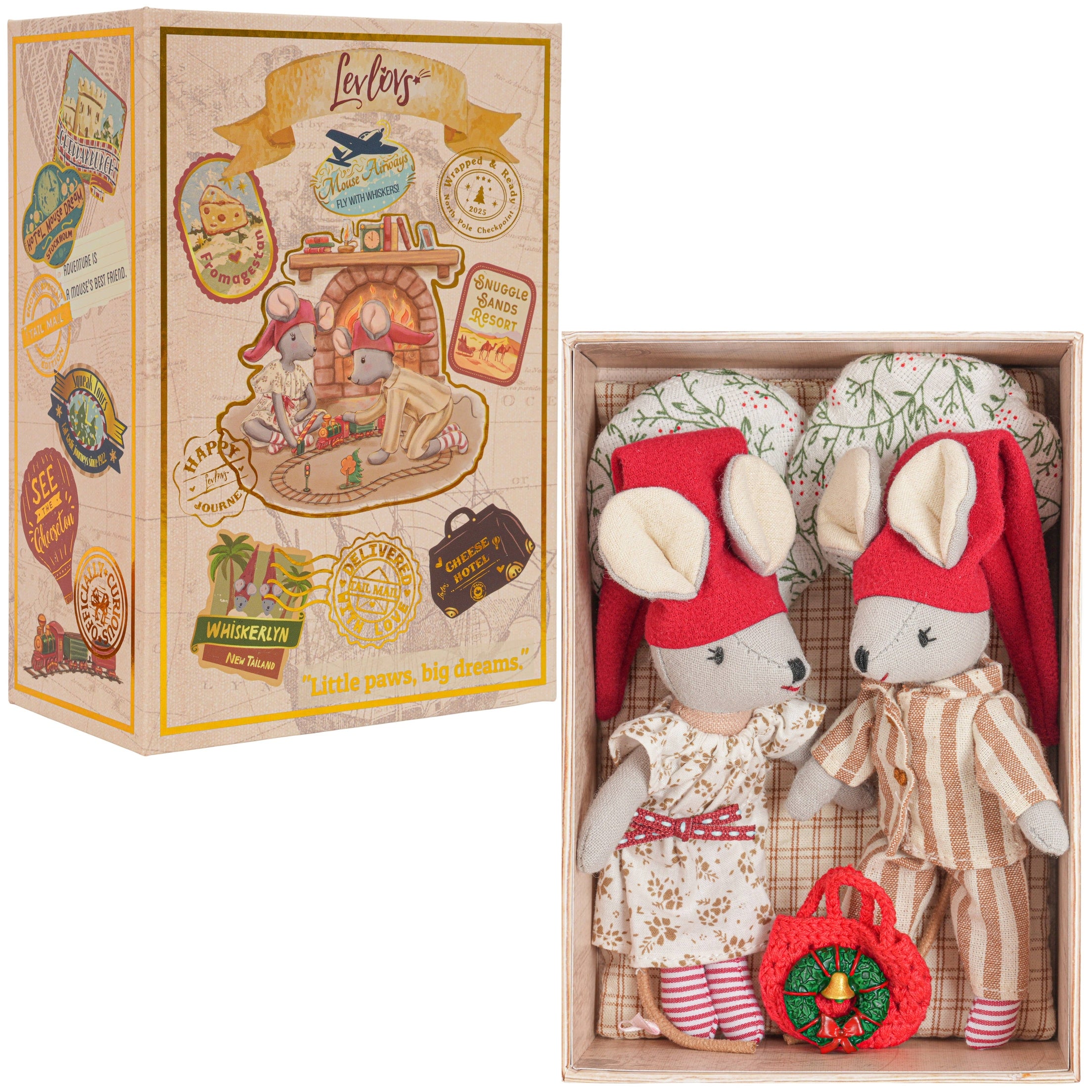 Christmas Mice Sleepy & Dreamy in a Box