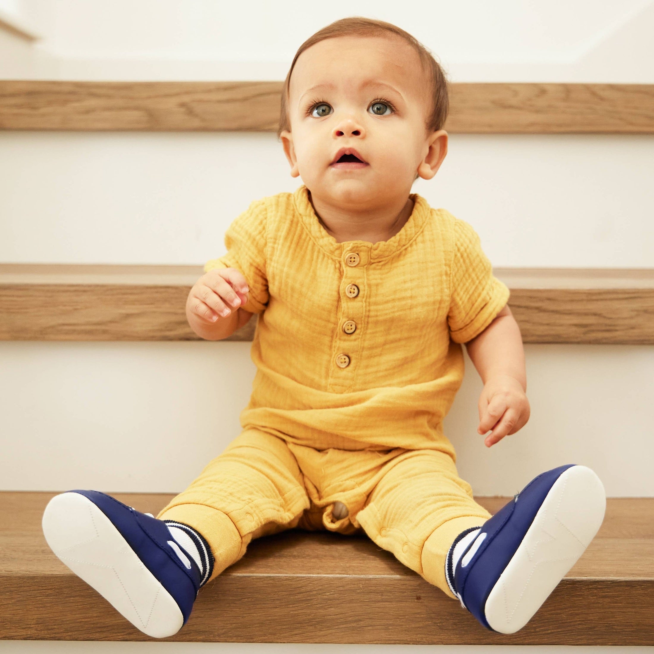 Eco Steps Sailor Blue Baby Boat Shoes