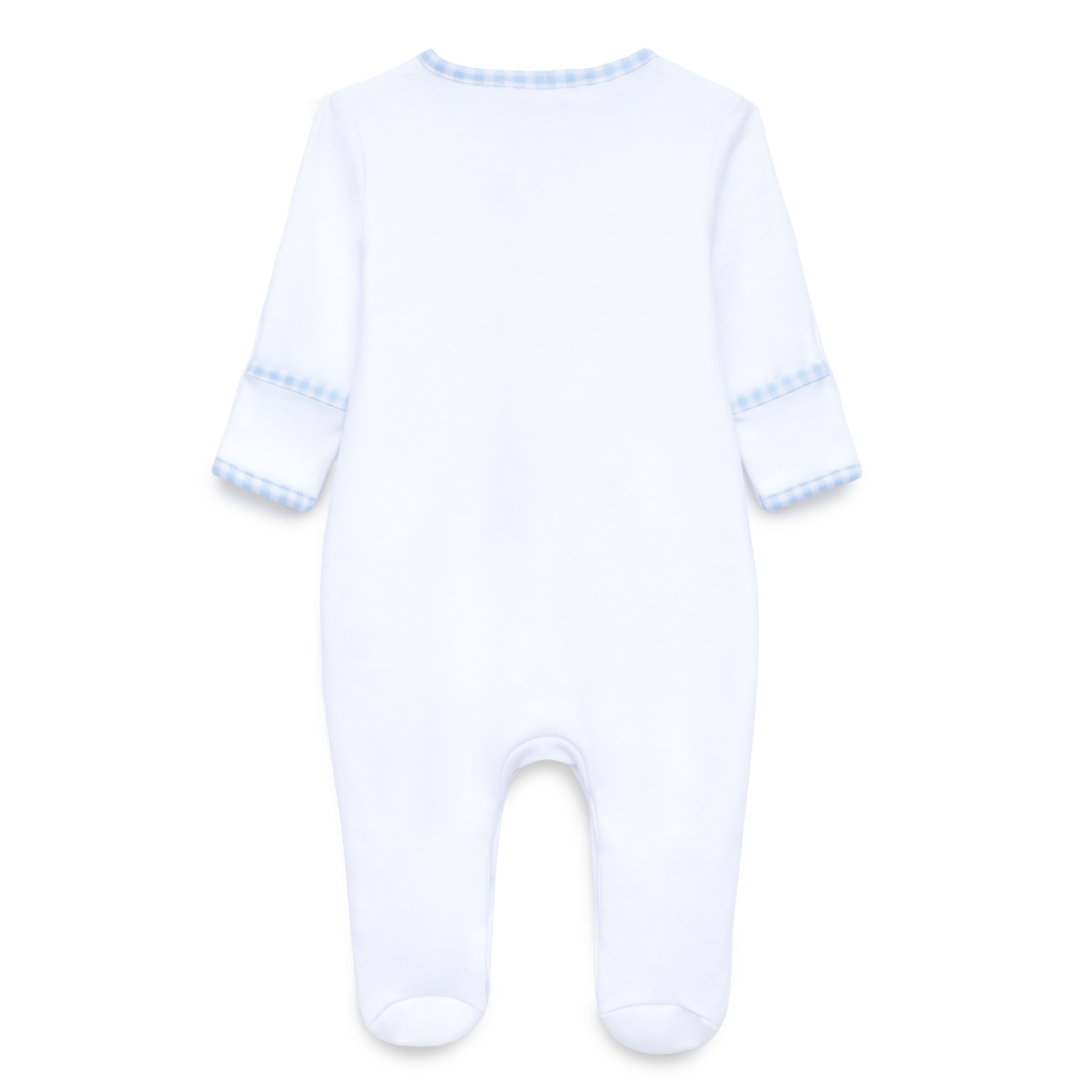 Light Blue Baby Embroidered Duckling Sleepsuit
