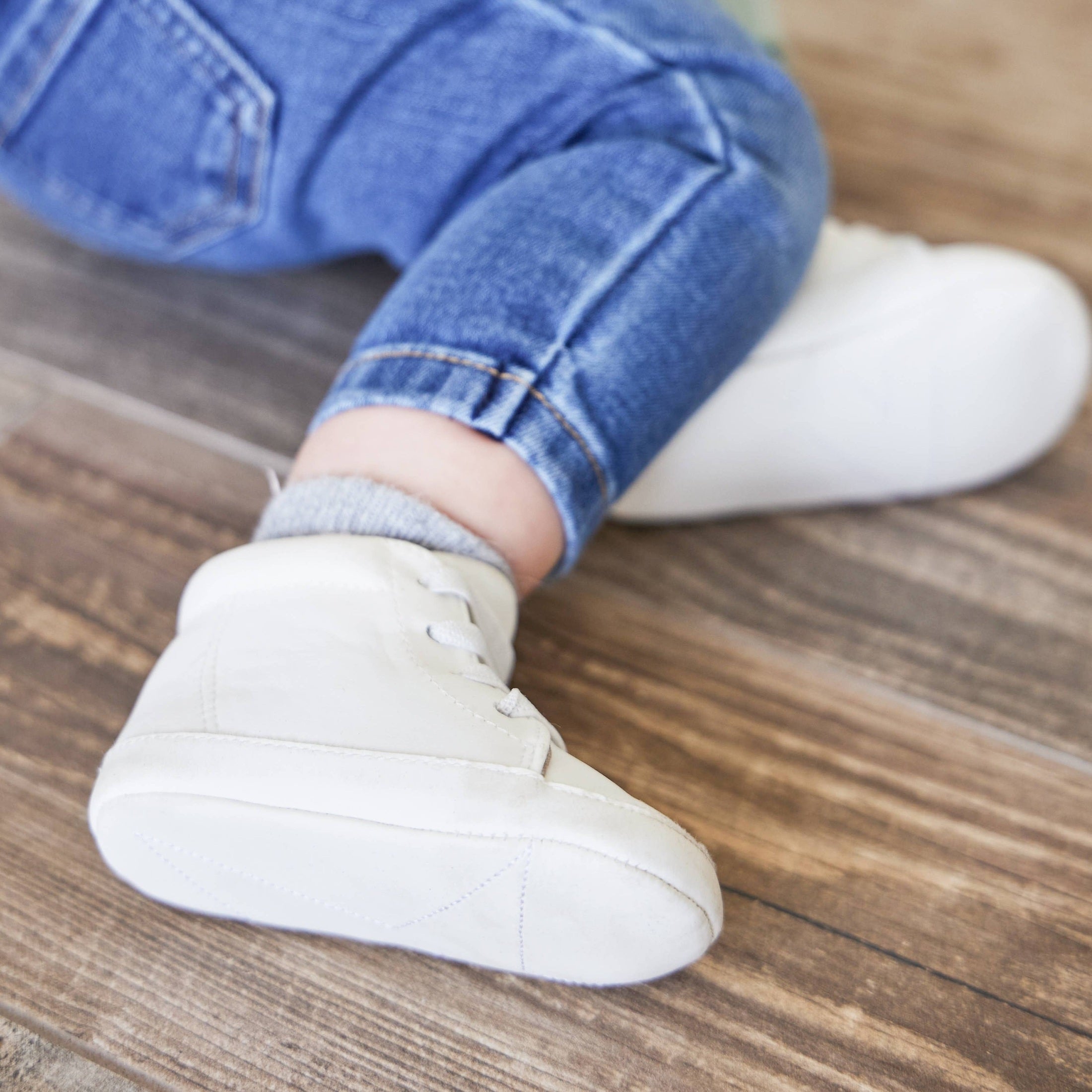 Eco Steps Bright White Baby Sneakers