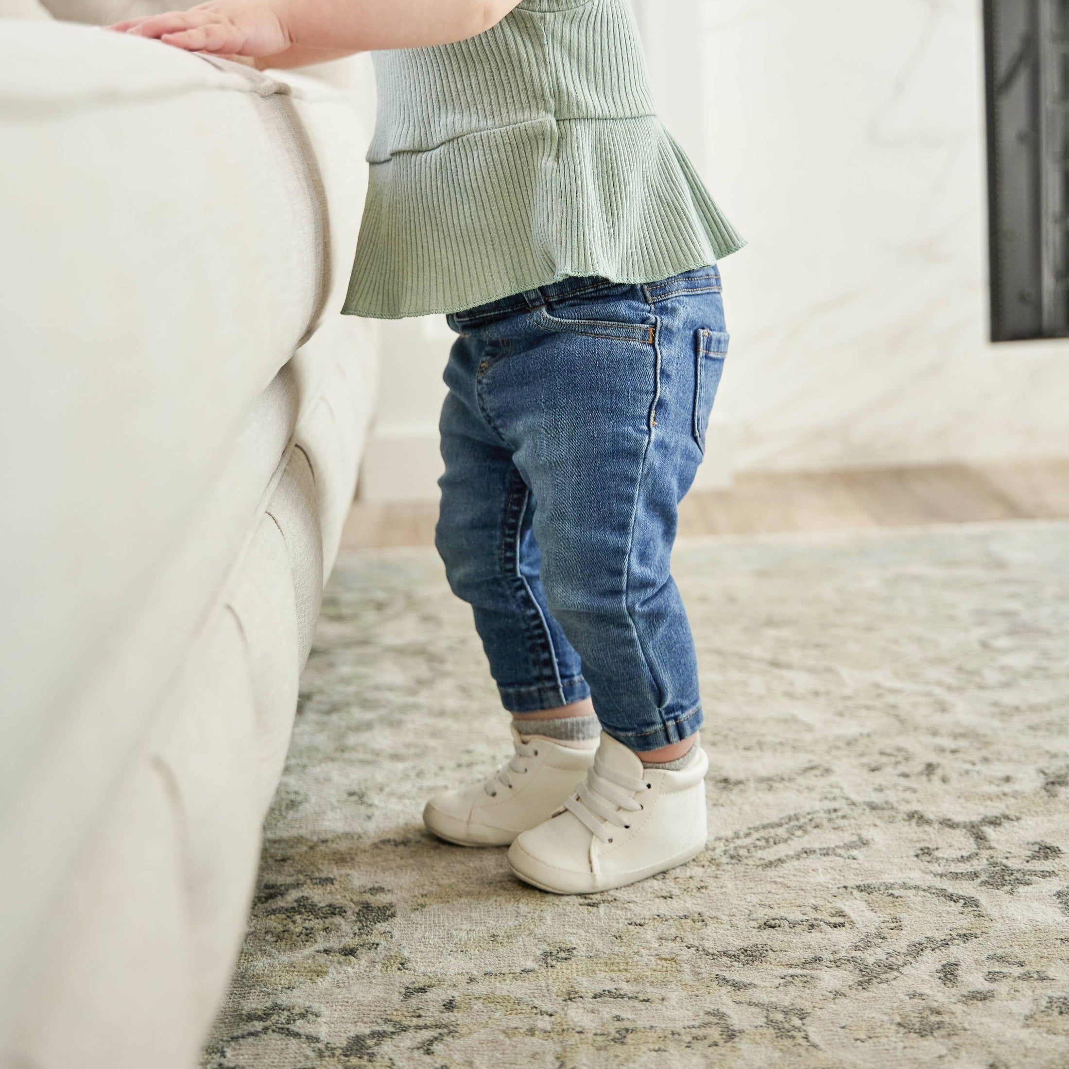 Eco Steps Bright White Baby Sneakers