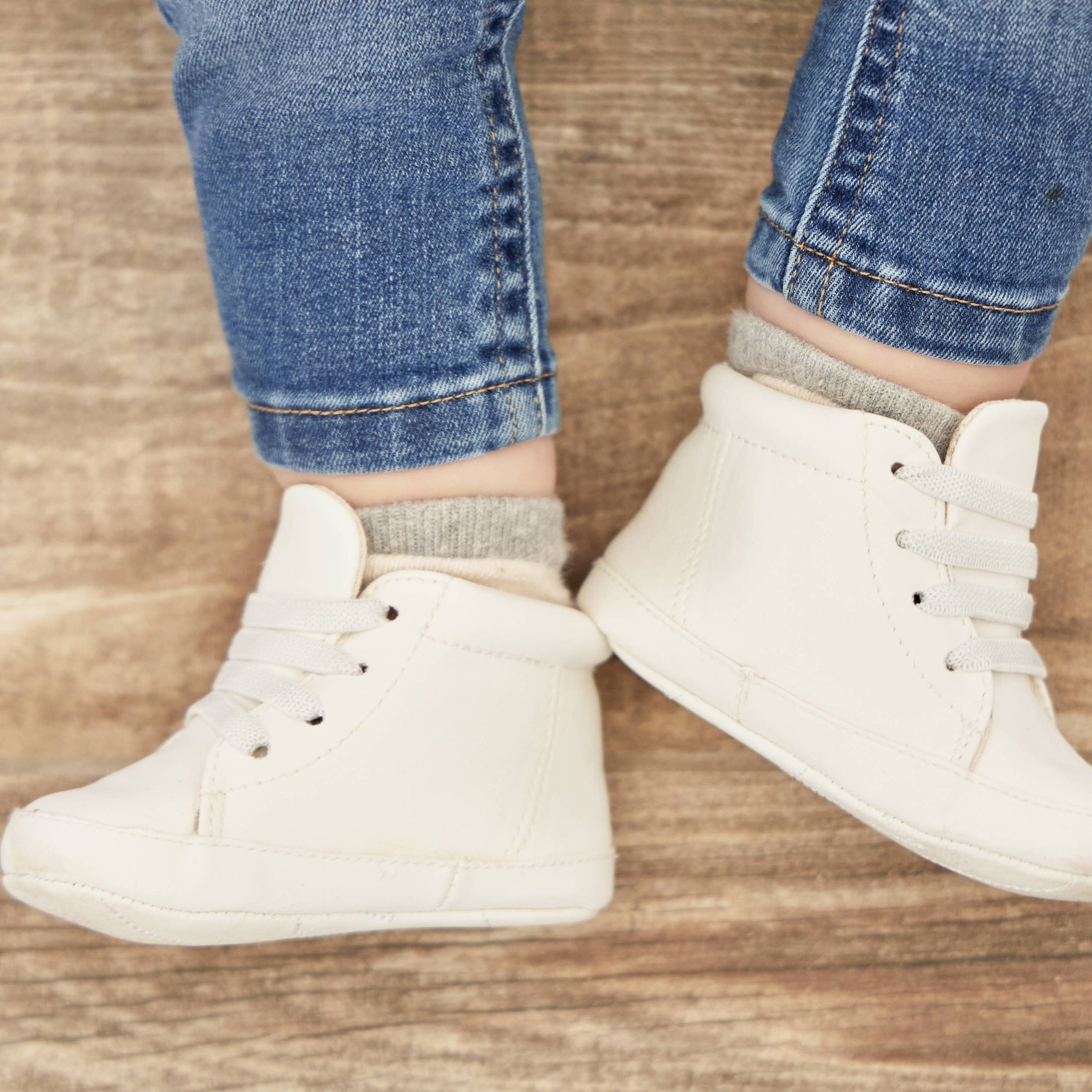 Eco Steps Bright White Baby Sneakers
