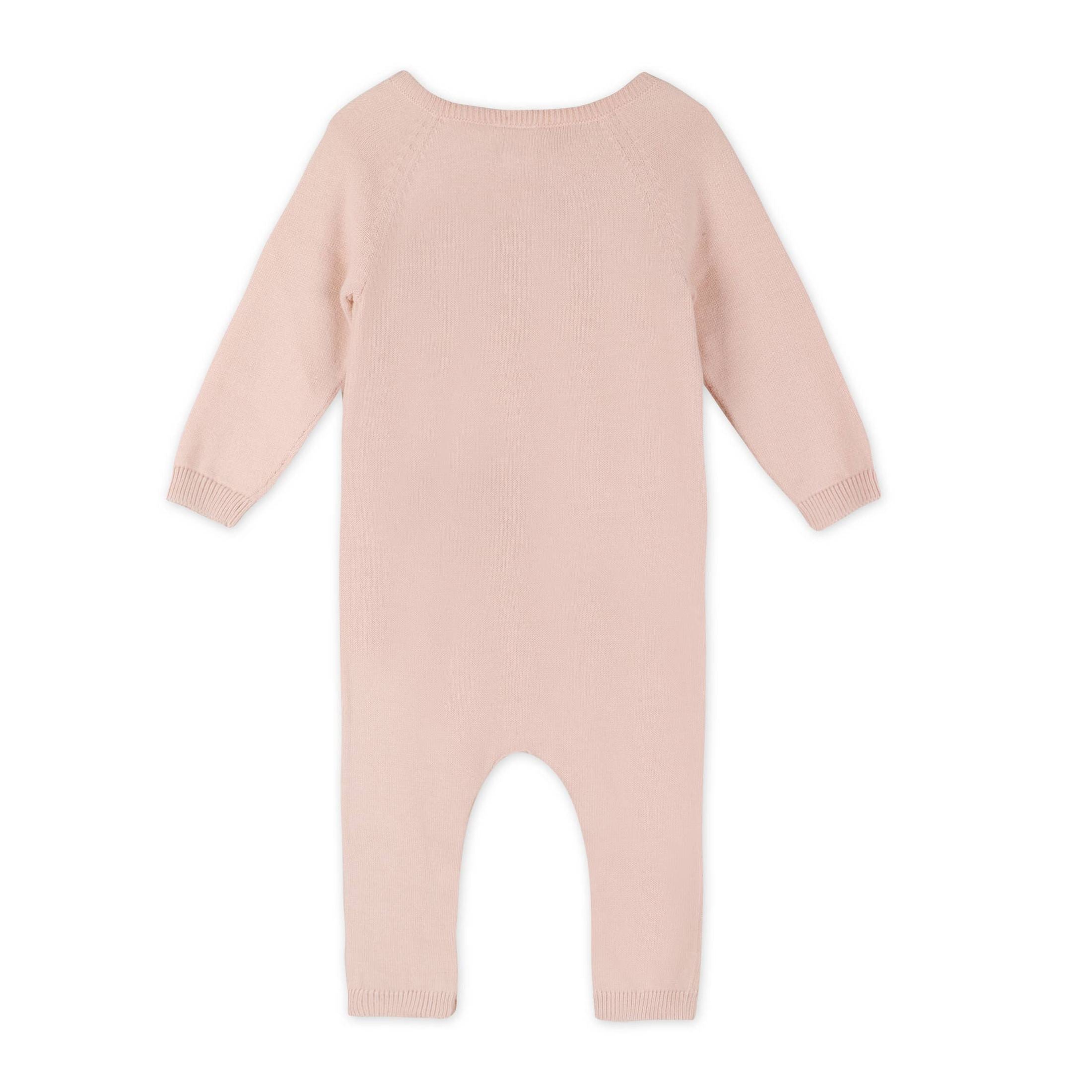 Organic Cotton Rosewood Pink Baby Jumpsuit